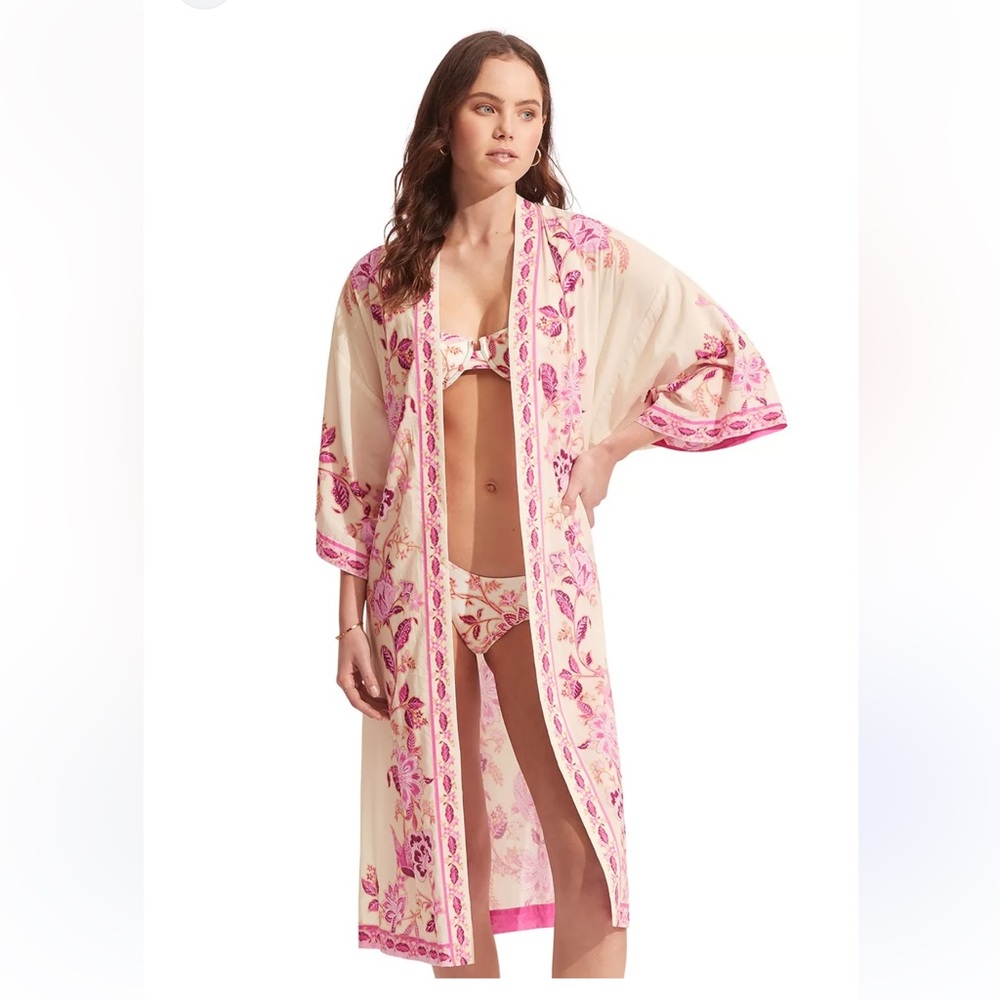 NEW! Anthropologie Seafolly Kimono